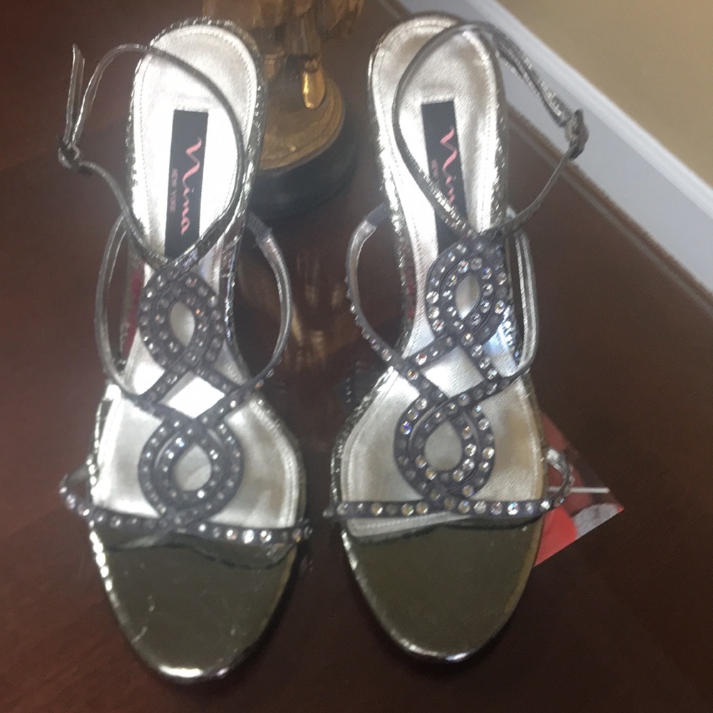 Nina sling back studded heel sandal - Picture 1 of 6